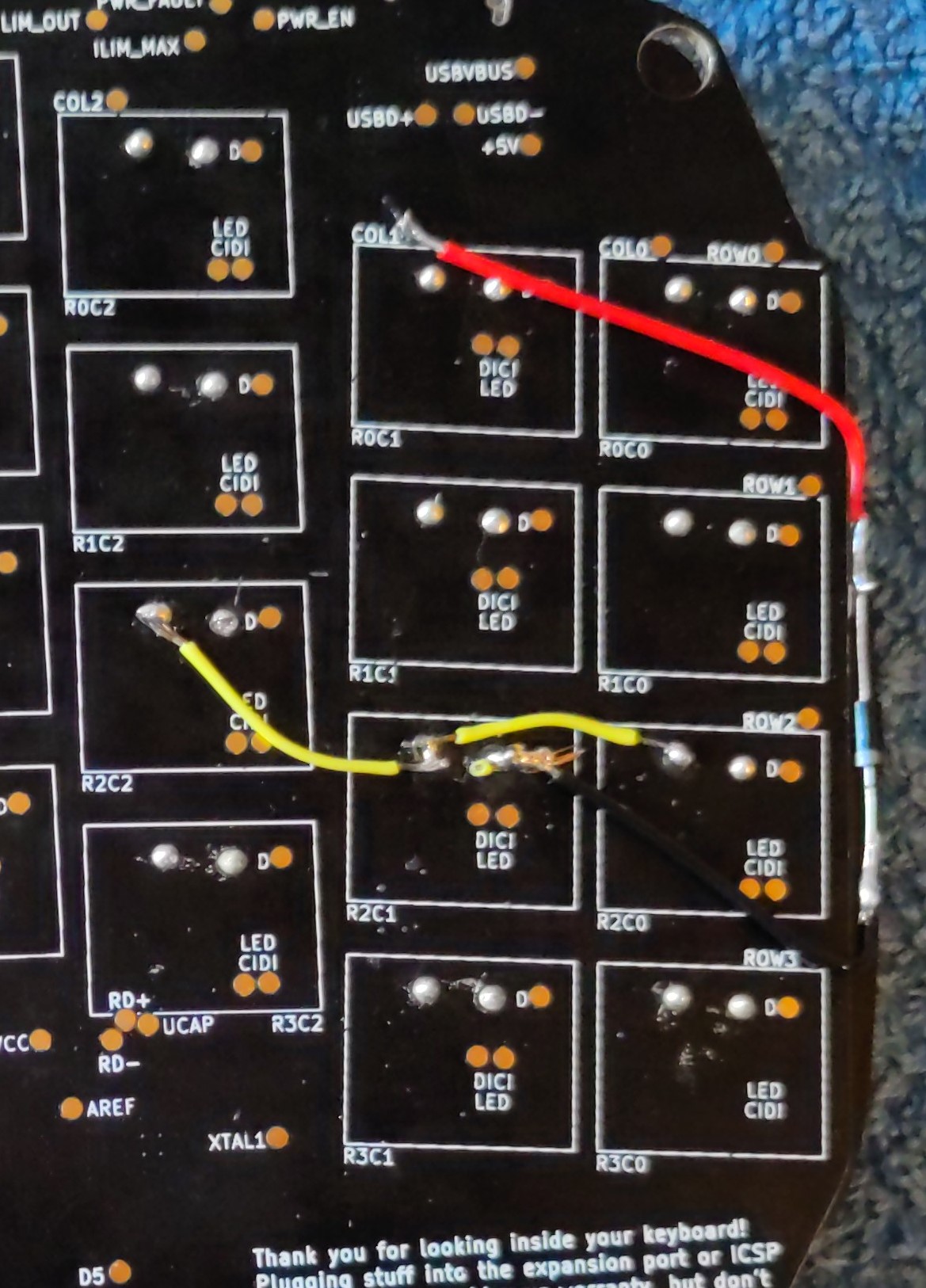 Rewired PCB